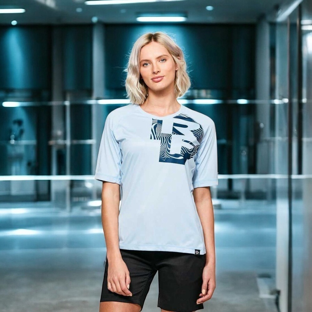 Race Face, Women’s Nimby Short Sleeve Jersey Cycling Shirt, Small, Blue 🚲